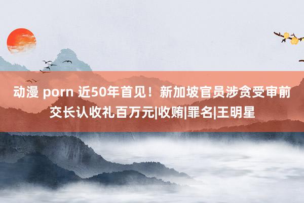 动漫 porn 近50年首见！新加坡官员涉贪受审前交长认收礼百万元|收贿|罪名|王明星