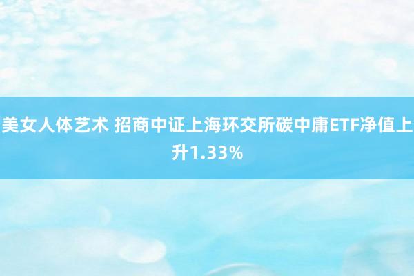 美女人体艺术 招商中证上海环交所碳中庸ETF净值上升1.33%
